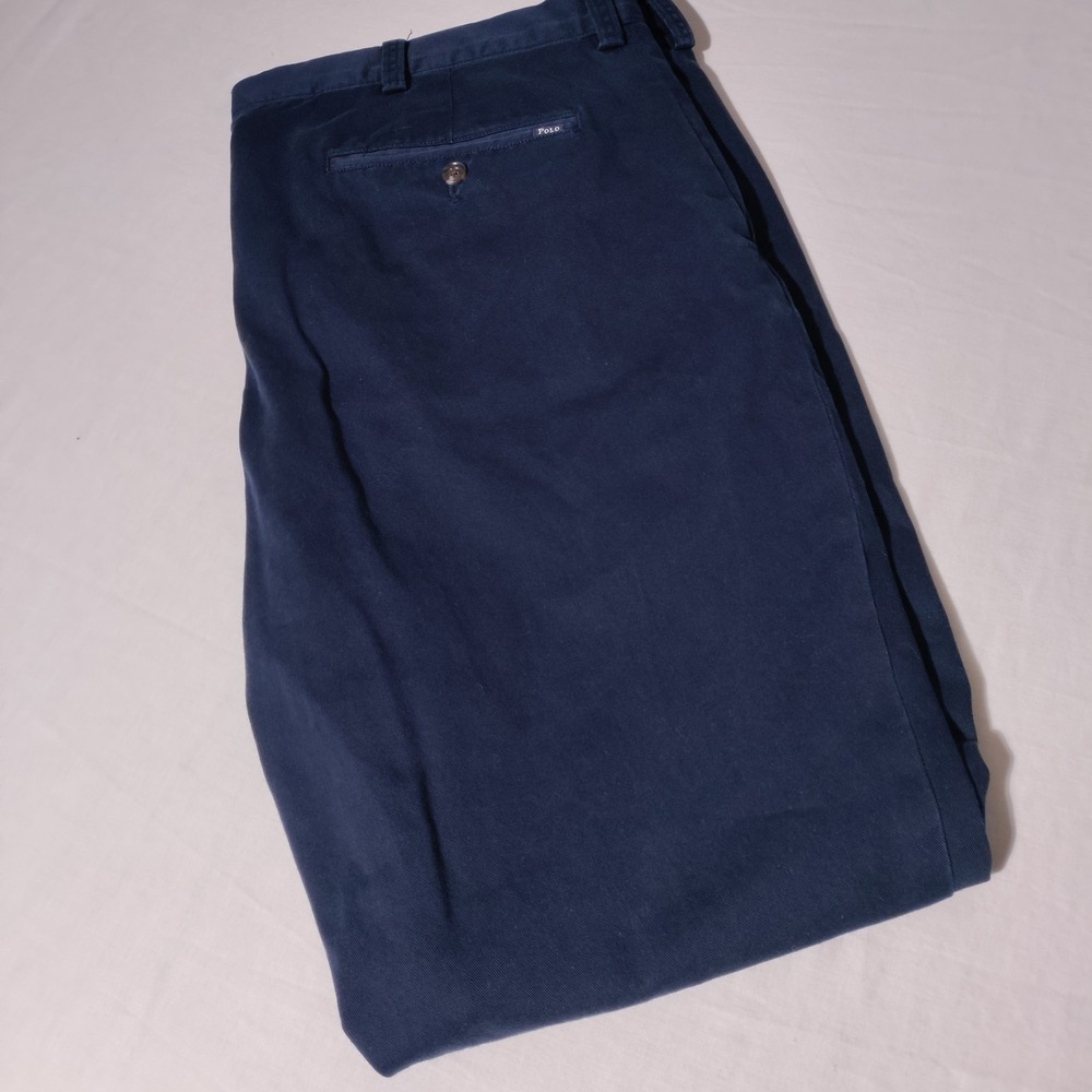 Polo Ralph Lauren Pants Mens 40/32 (40"x31" Actual) Slim Fit Blue - Imperfect